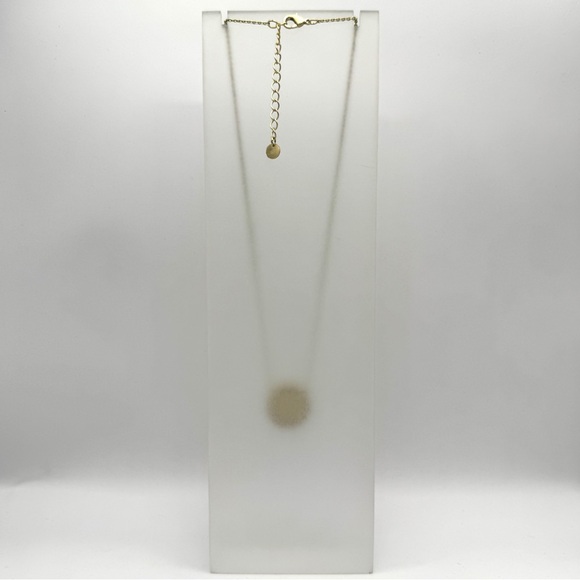 HOUSE OF HARLOW 1960 Mother of Pearl Sunburst Pyramid Necklace - Mini - Picture 3 of 5